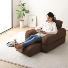 【rasik】3wayビーズソファ(ブラウン)