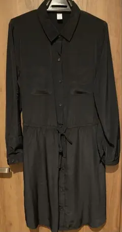 【未使用】OLD NAVY ブラック 長袖ワンピース M