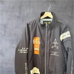 【AVIREX】 デザインナイロンジャケット ARMYのサムネイル