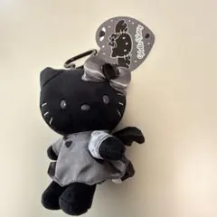 ハローキティ ぬいぐるみ中 黒 シルバー 箱根大涌谷 サンリオ レア