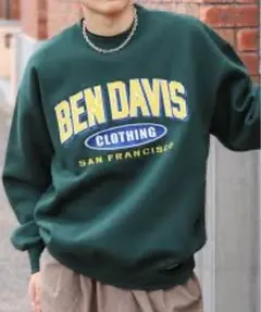 BEN DAVIS ロゴ刺繍 スウェット トレーナーのサムネイル