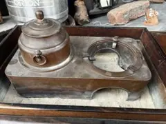 燗銅壺　昭和レトロ当時物　古道具 湯燗器 熱燗器　銅壷 銅壺 古民具 燗銅壺 酒燗器 野燗炉 【公式通販】