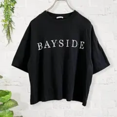 ジーユー GU【M】プリント柄シンプルトップス　プルオーバー　Tシャツ　半袖