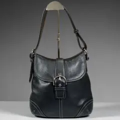 極美品 COACH コーチ 2way ソーホー ショルダーバッグ レザー 黒