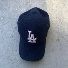 【美品】LA 50周年記念キャップ コーデュロイ ネイビー×ピンク