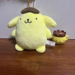 ポムポムプリンのぬいぐるみと小物入れセット