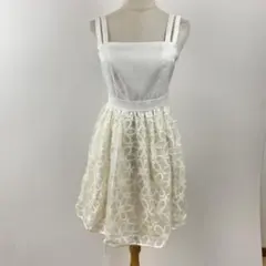 美品 Swingle スウィングル キャミワンピース ハシゴレース 花柄 異素材のサムネイル