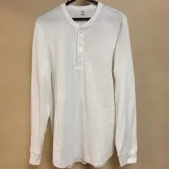 UNIQLO ユニクロ ワッフルヘンリーネックTシャツ