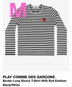 M 正規品PLAY COMME DES GARÇONS ボーダー長袖Tシャツ