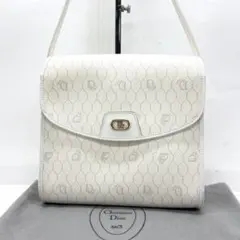 【美品】Dior ショルダーバッグ ハニカム PVC レザー ホワイトのサムネイル