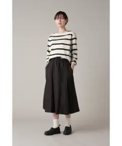 MHL マーガレットハウエル　フレアスカート　ブラック　2024SSモデルのサムネイル