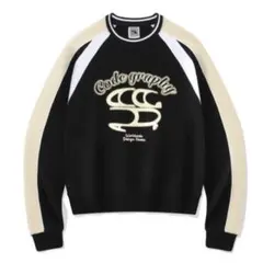 【新品未使用】codegraphy Sporty sweatshirt ブラックのサムネイル