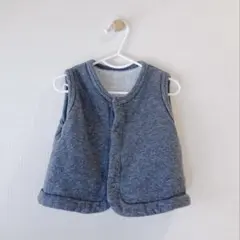 ベビーベスト　70サイズ チャコール