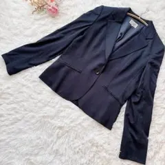 アリスバーリー レディース テーラードジャケット ネイビー M ストレッチ