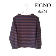 FIGNO ストライプニット レディース トップス 長袖 ボーダー