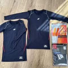 ジュニア 裏起毛 アンダーシャツ ネイビー SSK アンダーアーマー 160