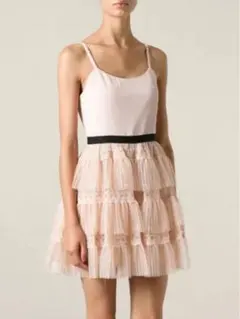 美品 Alice&Olivia アリスアンドオリビア ミニ フリル ワンピース