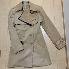 バイカラー トレンチコート スプリングコート ベージュ