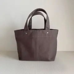 一枚仕立ての８号帆布トート 【ダークグレー】ハンドメイド