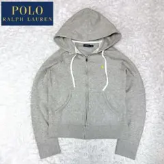 ポロラルフローレン ジップアップパーカー グレー M