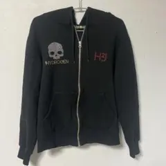 新品未使用 HYDROGEN スエットパーカー XL ダブルジップ　ブラック HYDROGEN（ハイドロゲン） パーカー COLLEGE FULLZIP HOODIE MZ0002