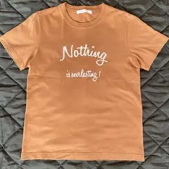 Liyoca ロゴ刺繍 半袖 Tシャツ ブラウン