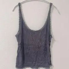 美品✨️アメリカンイーグル【XL】SOFT&SEXY レース タンクトップ グレー