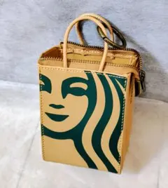 スターバックス』レザーチャームポーチ - メルカリ