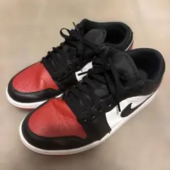 Nike Air Jordan 1 Low 赤/黒/白 スニーカー