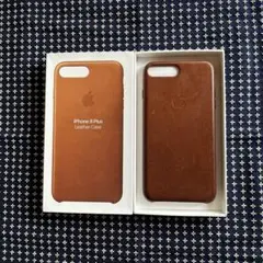 iPhone 8 Plus レザーケース ブラウン