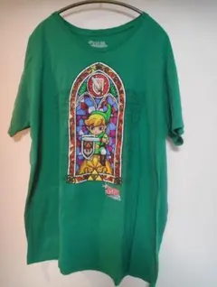 古着 1点物 ゼルダの伝説 リンク 風のタクト ゲームプリント Tシャツ 2XL