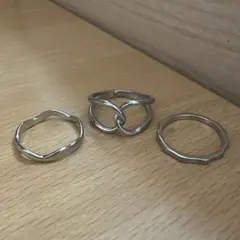 シルバーリング3個セット