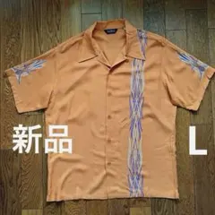 新品未使用　ポールリード　オープンシャツ　Paul Reed ピンストライプ　Lのサムネイル