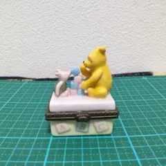 プーさん　クラシックプー　ヒンジボックス　ピグレット　フィギュア　お茶会 プーさん クラシックプー ヒンジボックス ピグレット フィギュア お茶