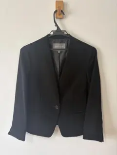UNITED ARROWS ノーカラージャケットセットアップ 36 ブラック