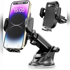 スマホホルダー 車 車載ホルダー　エアコン吹き出し口 360度回転　伸縮アーム