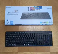 ELECOM 静音キーボード TK-FBM118SKBK 本体