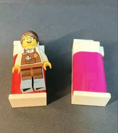 【ミニチュア シングルベッド】LEGOブロック