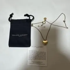 PHILIPPE AUDIBERT ハートネックレス ゴールドカラー