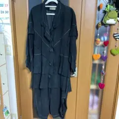 値下/革　レザー　ロングコート