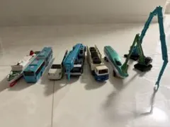M*i様 トミカ まとめ売り 長い乗り物 8台セット 船 リムジン バス 新幹線