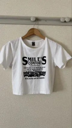 Dazy クロップドTシャツ ホワイト