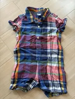 baby GAP チェック柄ロンパース 12-18ヶ月