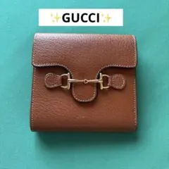 ✨美品✨ グッチ ホースビット GGスプリーム 二つ折り財布 ホワイト