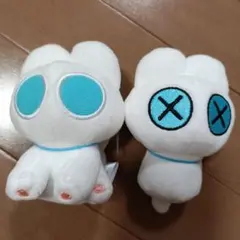 しろろとくろろ　ぬいぐるみ2体セット