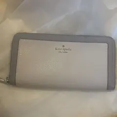 【新品未使用】kate spade 長財布　財布　グレー　ライトグレー