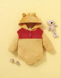 フリース フード付きロンパース 80 海外　インポート