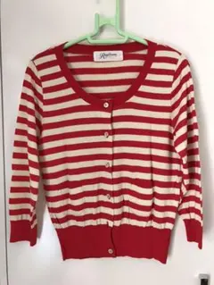 美品！　レイビームス　カーディガン　7分袖　ショート丈