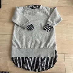 チャオパニックティピー　ワンピース　チュニック　モノトーン　スウェット　トレーナ