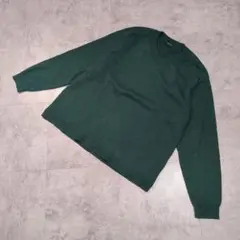 【美品】グリーンレーベルリラクシング ニットセーター グリーン Mサイズ